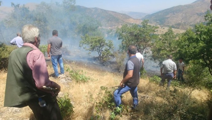 Siirt’tin Şirvan ilçesindeki orman yangını büyüyor