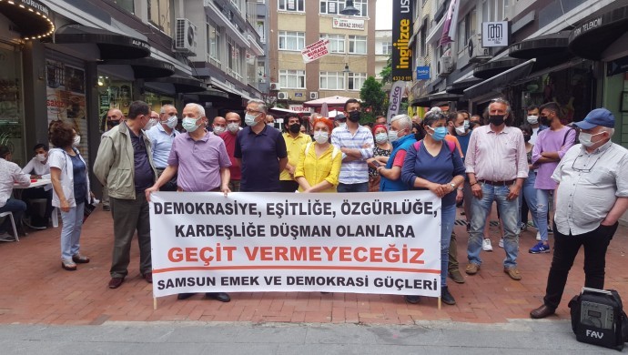 HDP saldırısı Samsun’da protesto edildi
