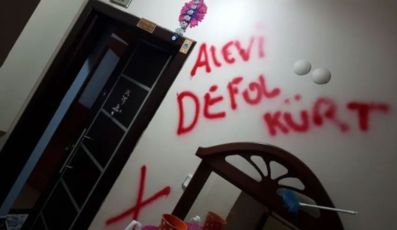 HDP’li çalışanın evine ırkçı yazılama