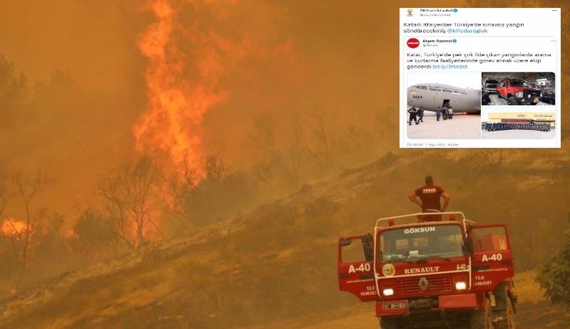 AKP, sosyal medyada tepki çeken ‘yangın’ paylaşımını sildi
