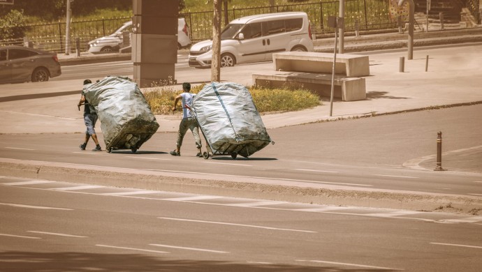 Ankara’da atık kağıt işçilerine gözaltı