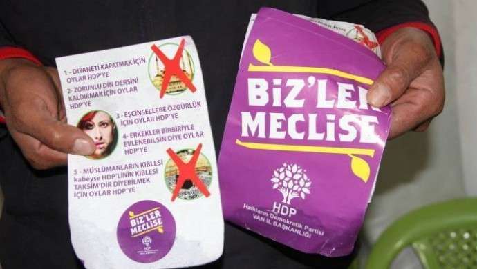 Seçimlerde HDP’yi karalayan broşürlerin arkasında AKP çıktı!