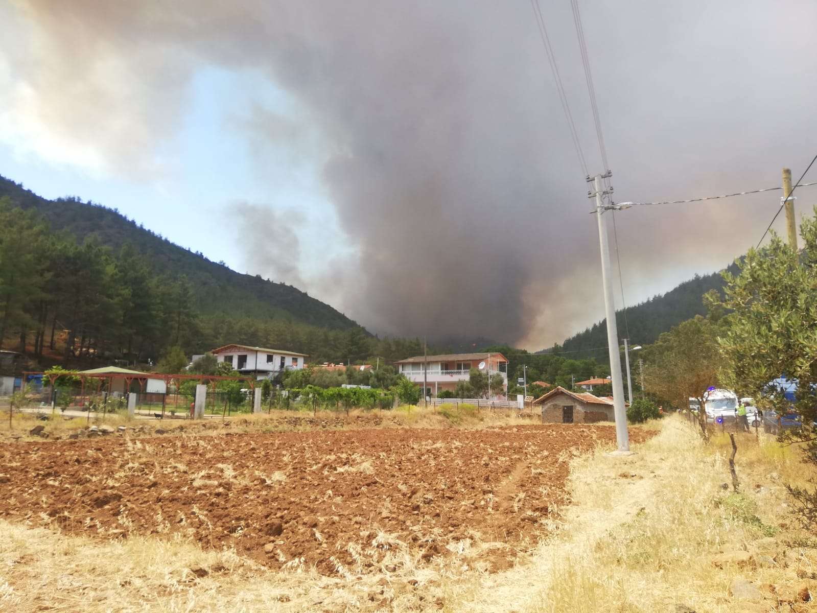 Marmaris’te yangın devam ediyor : 2 bin 881 hektarlık alan zarar gördü