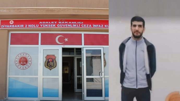 Siyasi tutuklu Diyarbakır Cezaevi’nde tek kişilik hücrede ölü bulundu