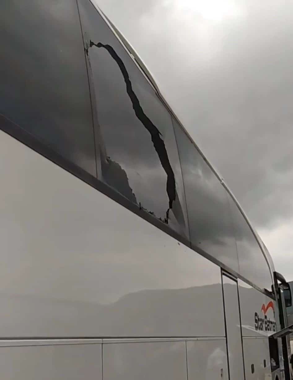 Bursa’da Batman otobüsüne saldırı