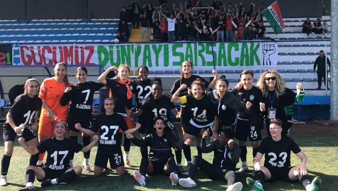 Amedspor Kadın Futbol Takımı 9-1 kazandı