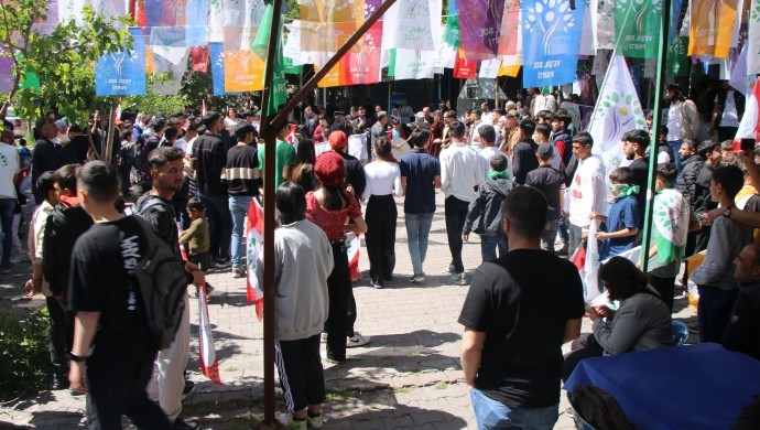 Ergani’de protesto mitinge dönüştü