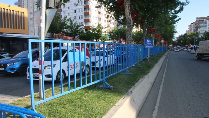 Batman’da cadde ve sokaklar Erdoğan için kapatıldı