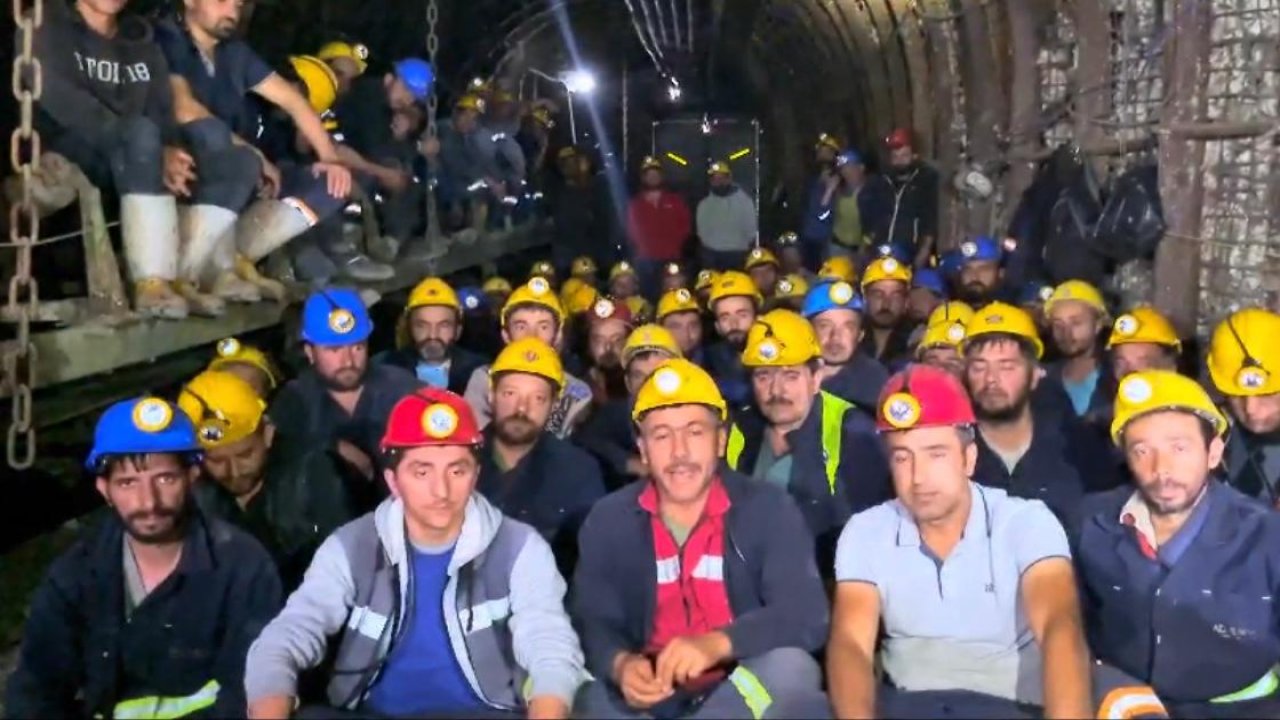 Açlık grevindeki maden işçileri yer altından seslendi: Hakkımızı alana kadar eyleme devam edeceğiz