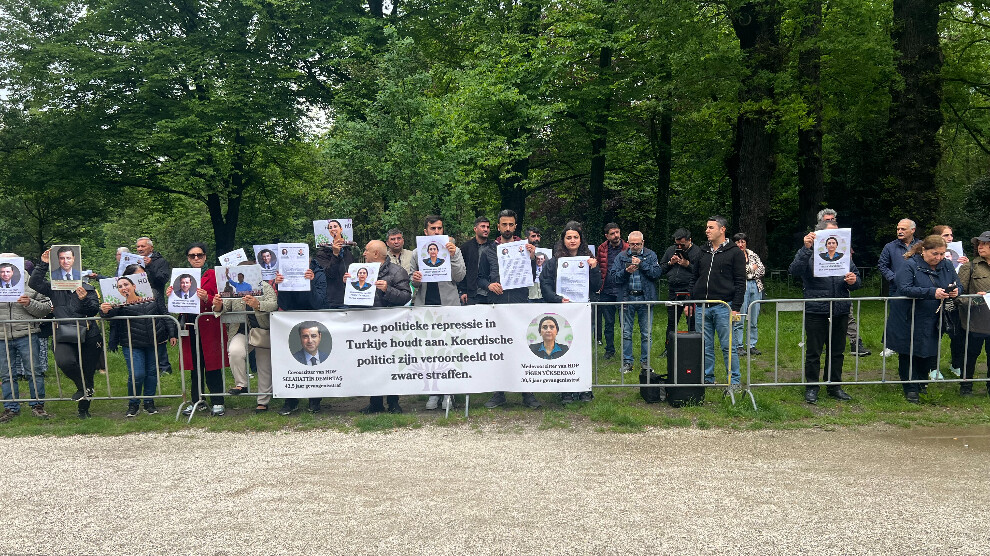 Den Haag’da Kobanê Davası protestosu