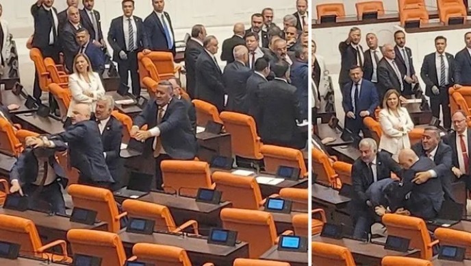 DEM Partili Bozan’a Meclis’te yumruklu saldırı